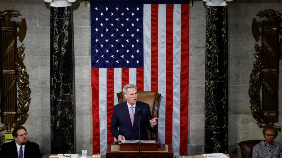 Speaker Kevin McCarthy presides over the House of Representatives