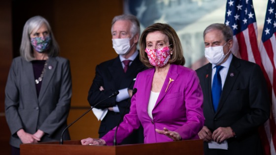 Speaker of the House Nancy Pelosi during a press conference at the U.S. Capitol