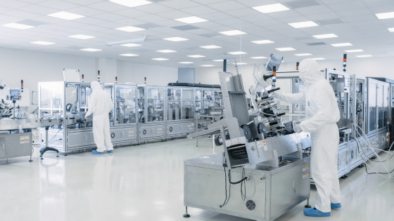 Sterile high-precision manufacturing laboratory