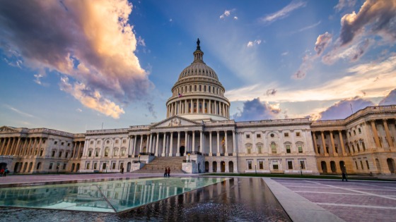 Storm rising over United States Capitol Building