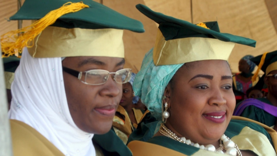 Students attend their graduation ceremony at Kaduna State University in Kaduna, Nigeria