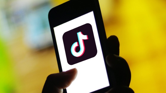 TikTok app displayed on phone