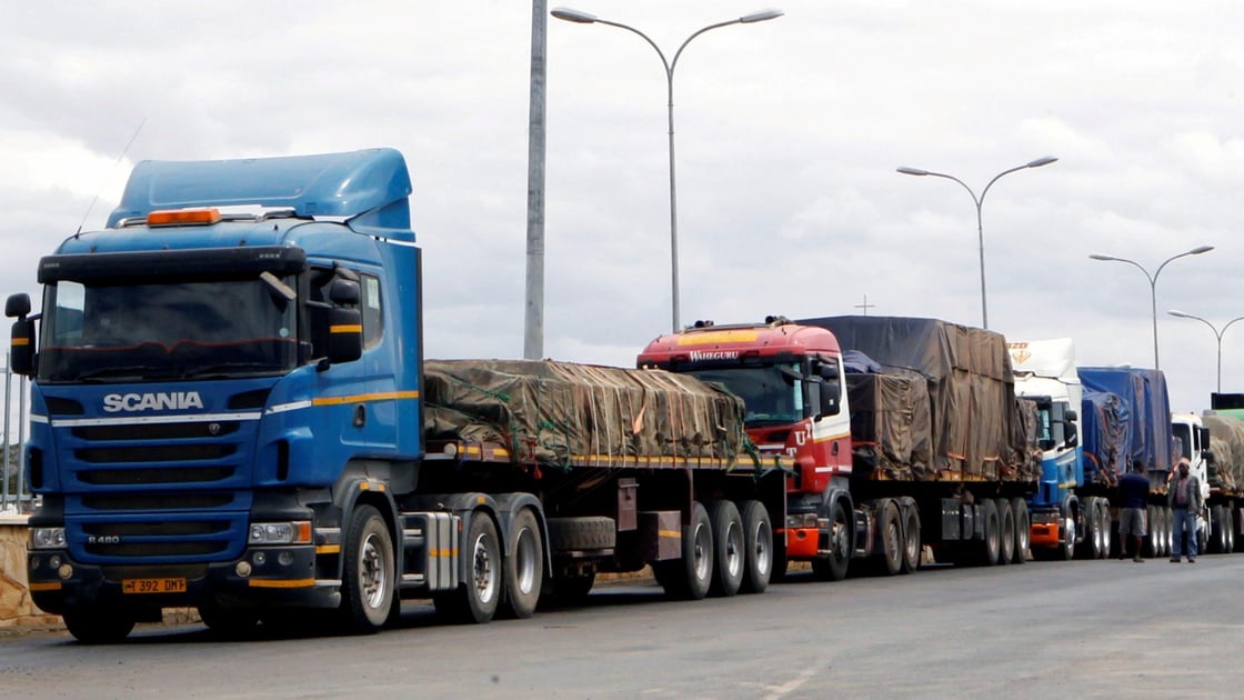 Transit trucks in Africa