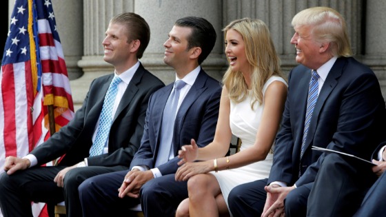 Trump family attends ground breaking of new hotel in Washington