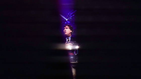 Tucker Carlson speaks during the first day of the America Fest 2021