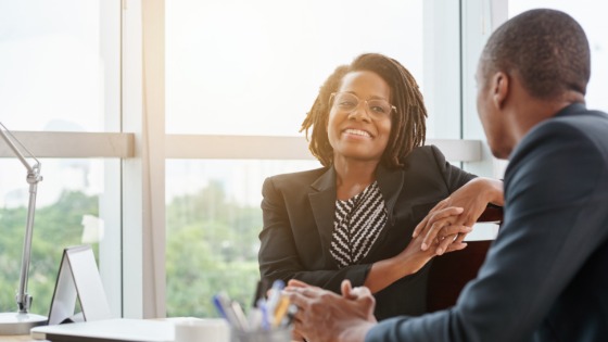 Two Black professionals