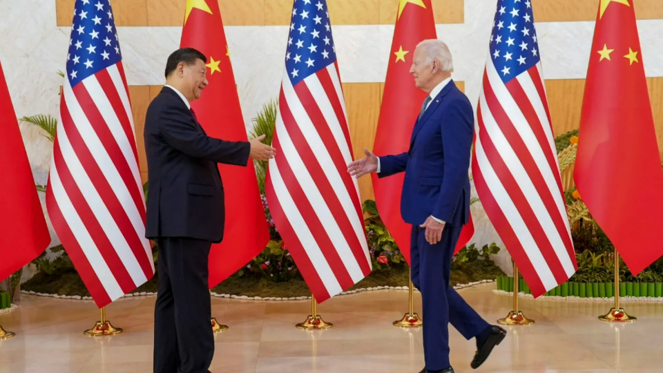 U.S. President Joe Biden meets with Chinese President Xi Jinping on the sidelines of the G20 leaders summit in Bali in 2022