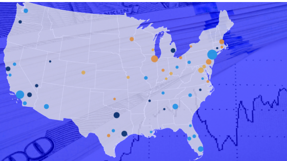 US economy map