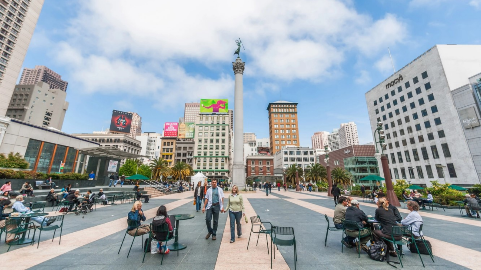 Union Square in downtown San Francisco