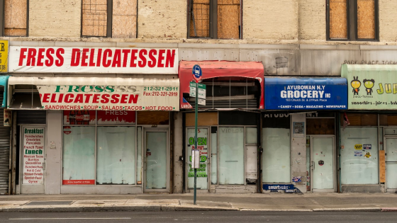 Vacant storefronts slated for development in Manhattan