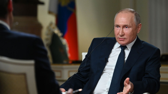 Vladimir Putin gives an interview to NBC News