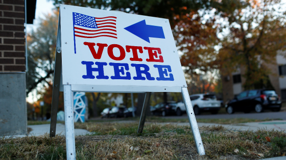 Vote sign in Minneapolis