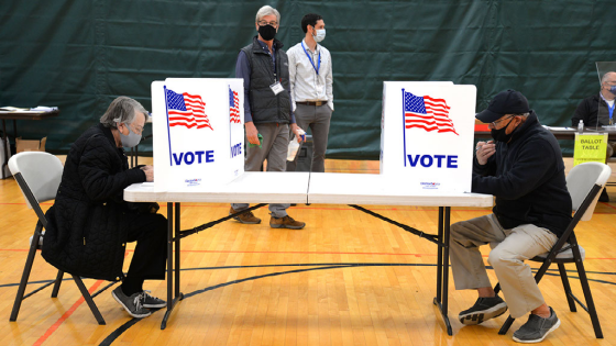 Voters in Ward 3 vote on Election Day 2020 at the Gypsy Hill Park Gym in Staunton