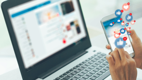 Woman using smartphone