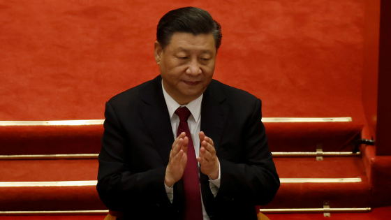 Xi Jinping at the closing session of the Chinese Peoples Political Consultative Conference